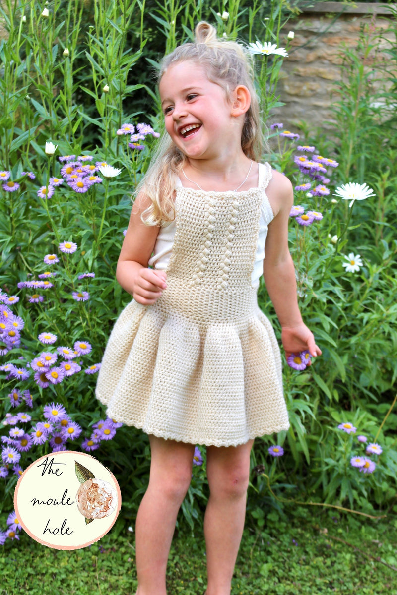 crochet pinafore dress Countryside Pattern – The Moule Hole Blush Mother of the Bride Dresses what can I say This design Color:Ice Pink