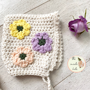 Flower Fairy Bonnet Crochet Pattern