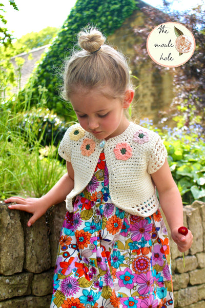 Flower Fairy Shrug Crochet Pattern