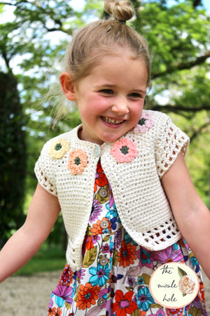 Flower Fairy Shrug Crochet Pattern