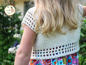 Flower Fairy Shrug Crochet Pattern