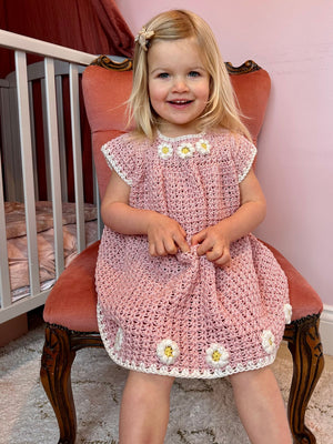Daisy Dress Crochet Pattern PDF | Baby & Girls DK Dress The Moule Hole Daisy Dress Crochet Pattern PDF | Baby & Girls DK Dress The Moule Hole