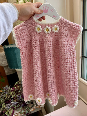 Daisy Dress Crochet Pattern PDF | Baby & Girls DK Dress The Moule Hole Daisy Dress Crochet Pattern PDF | Baby & Girls DK Dress The Moule Hole