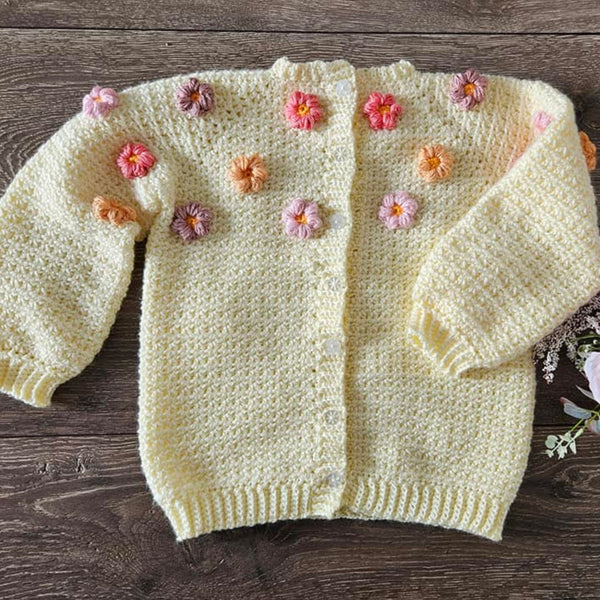 Daisy Cardigan Crochet Pattern