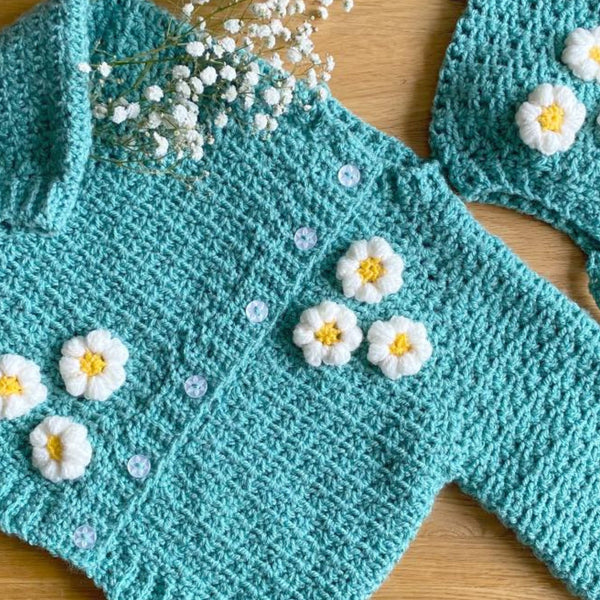 Daisy Cardigan Crochet Pattern