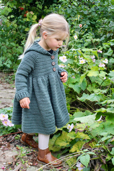 Magdalena Jacket Crochet Pattern PDF — Baby & Children’s Heirloom Hooded Jacket (0–6m to 10–12y)