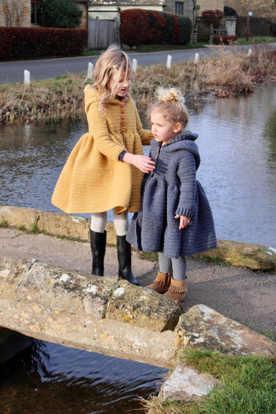 Magdalena Jacket Crochet Pattern PDF — Baby & Children’s Heirloom Hooded Jacket (0–6m to 10–12y)