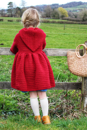 Magdalena Jacket Crochet Pattern PDF — Baby & Children’s Heirloom Hooded Jacket (0–6m to 10–12y)