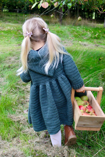 Magdalena Jacket Crochet Pattern PDF — Baby & Children’s Heirloom Hooded Jacket (0–6m to 10–12y)