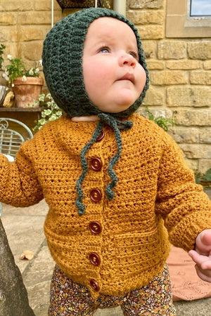 Rudy Cardigan Crochet Pattern PDF | Baby & Children’s Cardigan