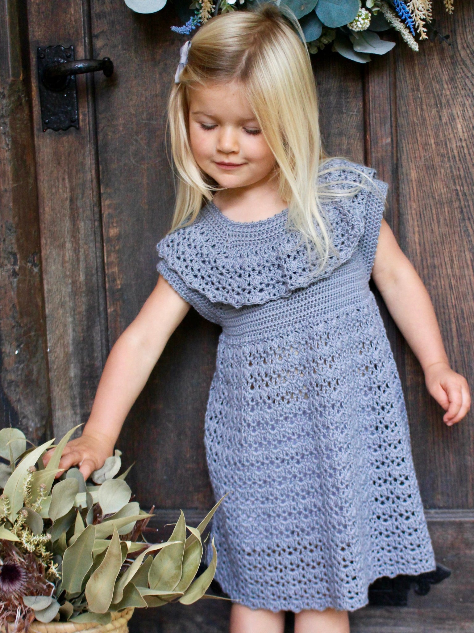 baby girl dress crochet pattern Free Red Heart Baby's Best Party Dress Crochet Pattern