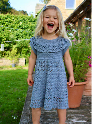 Vivienne Dress Crochet Pattern PDF — Baby & Children's Lace Ruffle Dre – The Moule Hole Vivienne Dress Crochet Pattern PDF — Baby & Children's Lace Ruffle Dre – The Moule Hole