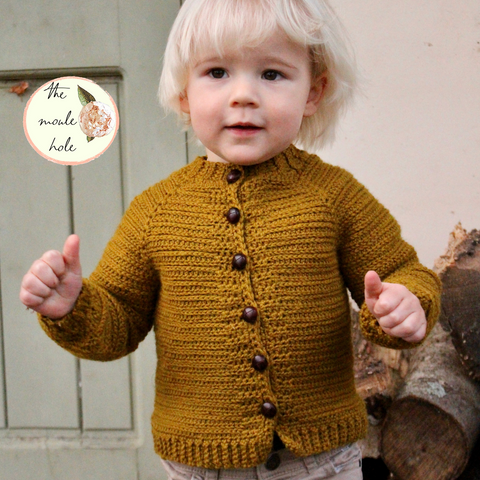 Cutie Man Cardigan Crochet Pattern