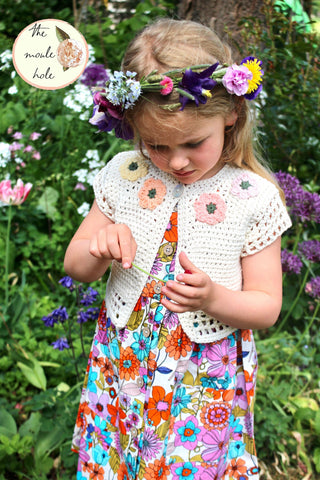 Flower Fairy Shrug Crochet Pattern