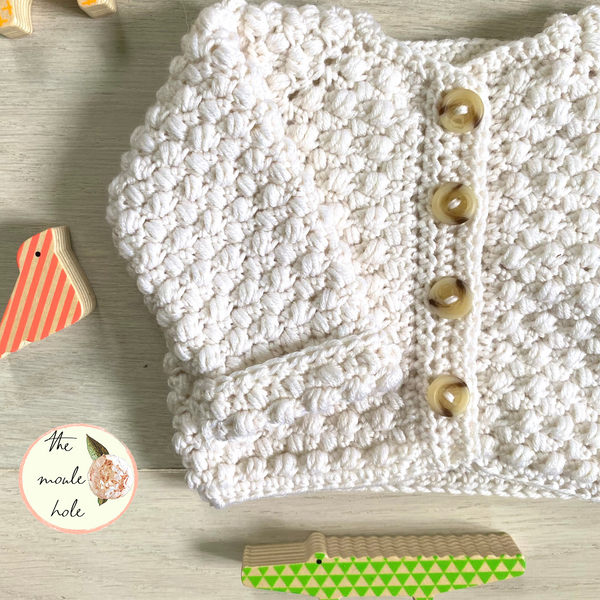 Mini Moule Cardigan Crochet Pattern