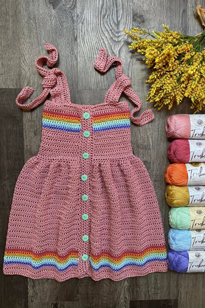 Rainbow Dress Crochet Pattern The Moule Hole Rainbow Dress Crochet Pattern The Moule Hole