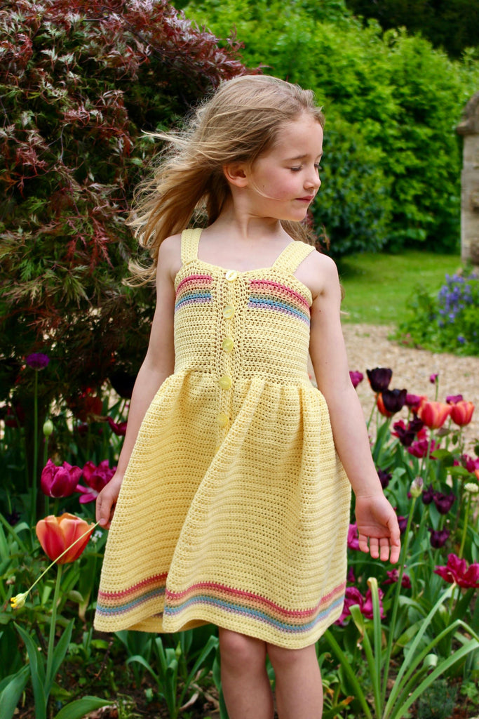 Rainbow Dress Crochet Pattern – The Moule Hole Rainbow Dress Crochet Pattern – The Moule Hole
