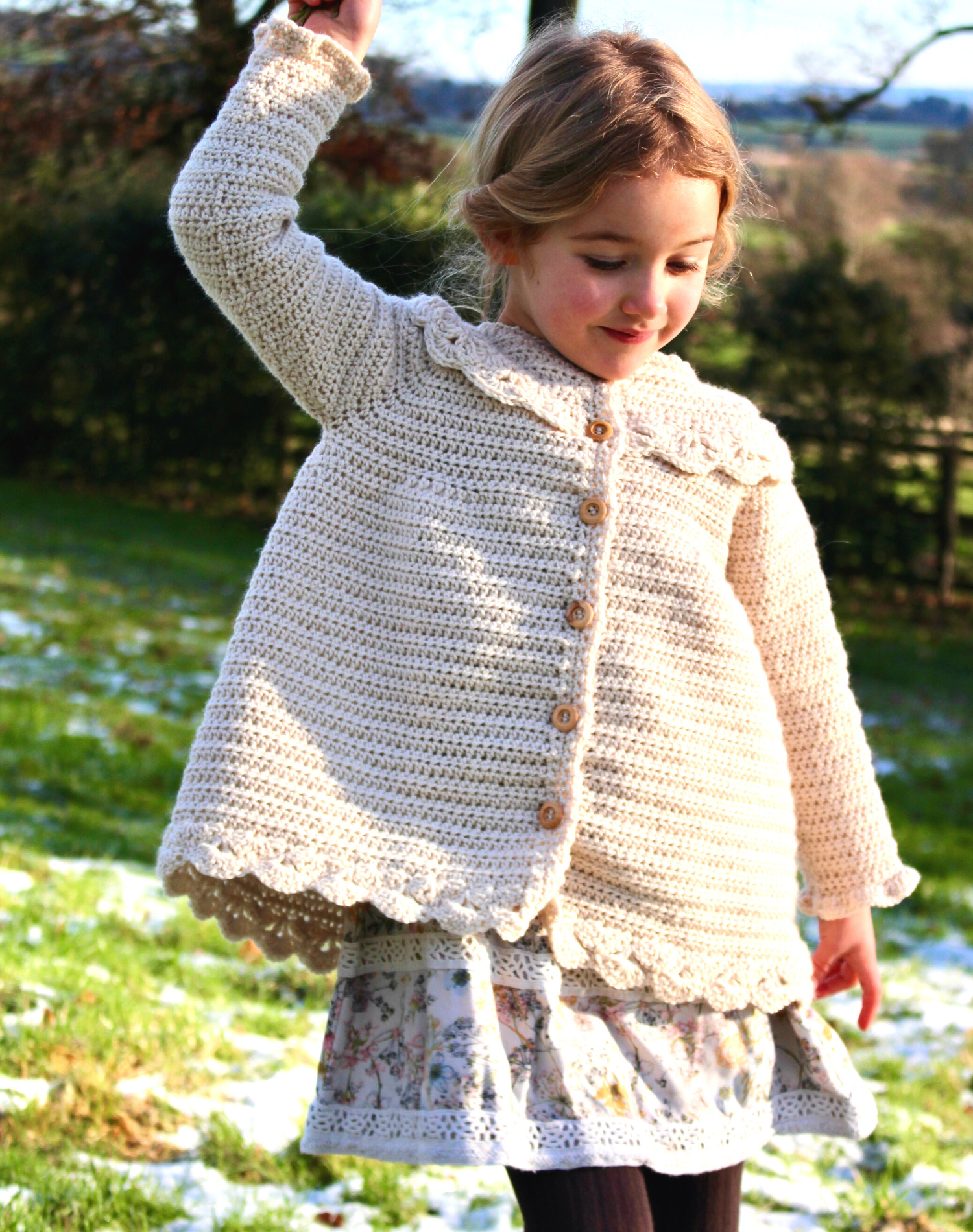 Crochet girls sales cardigan pattern